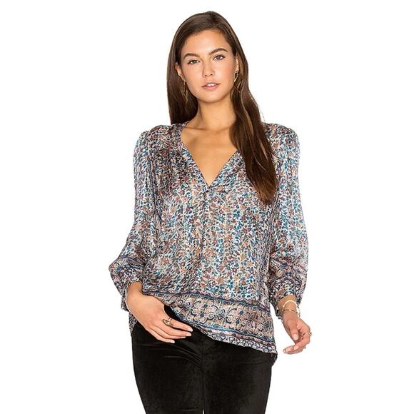 Joie Frazier Blouse in Dusty Mink - Picture 1 of 8